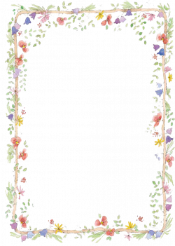 Border Flowers Clip art - free to pull hand painted small fresh ...