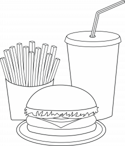French fry coloring pages