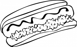 Hot Dog Drawing at GetDrawings.com | Free for personal use Hot Dog ...