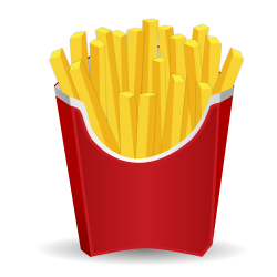 OnlineLabels Clip Art - French Fries