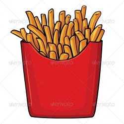 Vector Cartoon French Fries in Red Carton | Tattoos in 2019 ...