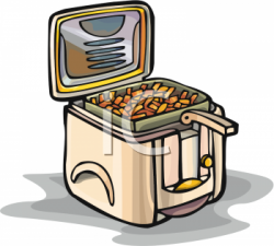 Clipart Picture Of A Deep Fryer Full Of French Fries ...