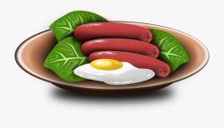 Hotdogs And Fried Egg On A X #88316 - Free Cliparts on ...