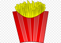 French Fries clipart - Red, Yellow, Line, transparent clip art