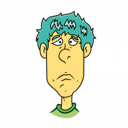 Sadness Man Clip art - Cartoon Sad Face 800*800 transprent Png Free ...