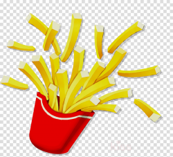 French Fries clipart - Food, Yellow, transparent clip art