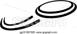 Vector Illustration - Flying frisbee. EPS Clipart ...