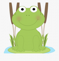 Frog Clipart Cute - Frog In Pond Clip Art #577734 - Free ...