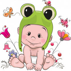 ftestickers scfrogs frogs cute baby flowers butterfly...