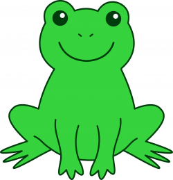 Frogs clipart Awesome Happy Green Frog Free Clip Art ...
