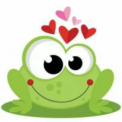 Miss Kates Cuttables. Frog in love. Valentines day ...