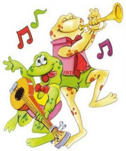 music frogs | ღ Clipart ღ | Frog art, Frog pictures, Cute ...