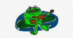 Green Tree clipart - Frog, Music, Guitar, transparent clip art