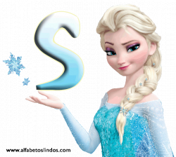 Alfabeto Frozen da Disney em gif letras frozen Elsa gelo