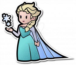 Elsa [as a paper doll] (Drawing by Decapitated-Kittens @deviantART ...