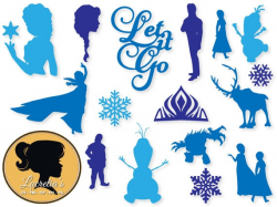 Frozen, dxf, Frozen clipart, SVG files for Silhouette Cameo or Cricut,  Frozen logo, Frozen vector, svg, dxf eps