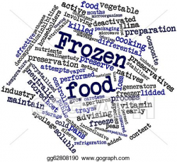 Stock Illustration - Frozen food. Clipart gg62808190 - GoGraph