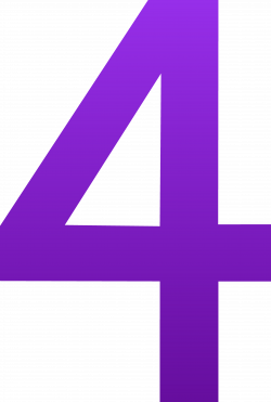 4 | The Number Four - Free Clip Art | Purple | Pinterest | Tobias