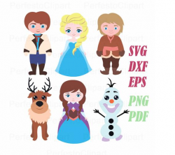 Frozen vector clipart / Frozen Svg / Frozen Svg / Frozen Dxf / Frozen  Cricut / Frozen silhouette / Eps, Png / Pdf