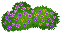Green Bush with Flowers Transparent PNG Clip Art Image | Dora ...