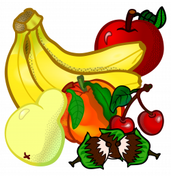 Clipart - fruits - coloured