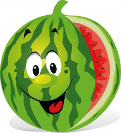 Cartoon watermelon: | FRUITS | Funny fruit, Fruit cartoon ...