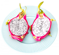 Dragon Fruit on Plate png - Free PNG Images | TOPpng
