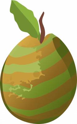 Clipart - Food Guava Striped