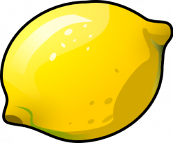 Lemon fruits clip art image #7758
