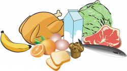 Fruits And Vegetables Clipart - Milk And Meat Clipart ...