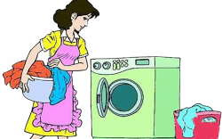 Washing machine Clothing Laundry Dishwashing - Mother washed the ...