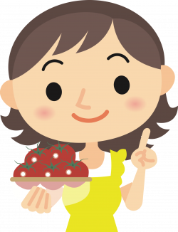 Clipart - Woman with tomatoes