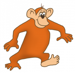 Funny monkey drawings - monkey clip art