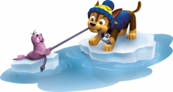 Chase Having Fun Paw Patrol Clipart Png