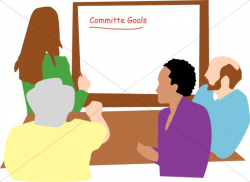 Committee Goals Meeting | Church Management Clipart