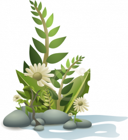 Andy Plants Pebbles And Flowers Clip Art at Clker.com - vector clip ...
