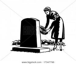 Widow Funeral Clipart