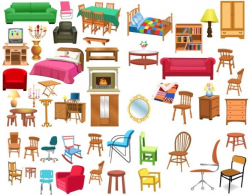 A variety of furniture clip art Free vector in Encapsulated ...