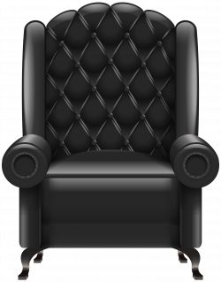 Black Armchair Transparent PNG Clip Art Image | Gallery ...