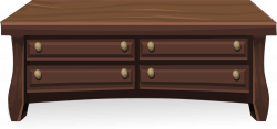 OnlineLabels Clip Art - Low Wooden Cabinet From Glitch