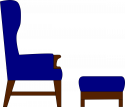 Clipart - Easychair and Footstool