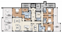 Luxury 4 Bedroom Apartment Floor Plans | Lostark.co
