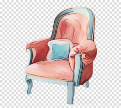 pink furniture chair cartoon sitting clipart - Pink ...