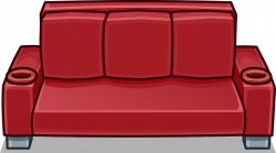 Image - Red Designer Couch sprite 001.png | Club Penguin Wiki ...