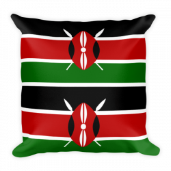 Kenya Kutupa Mto, Square Pillow | Madman Threads