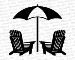 Beach chair svg | Etsy