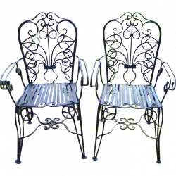 Ornate Wrought Iron French Country Garden Chairs | Wrought iron ...