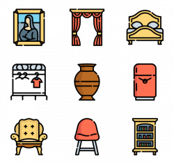 22 vintage furniture icon packs - Vector icon packs - SVG, PSD, PNG ...