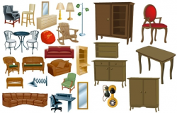 Home furniture clip art Free vector in Encapsulated PostScript eps ...