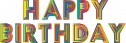 Happy Birthday Typography 3 by GDJ | Eclectic: ClipArt | Pinterest ...